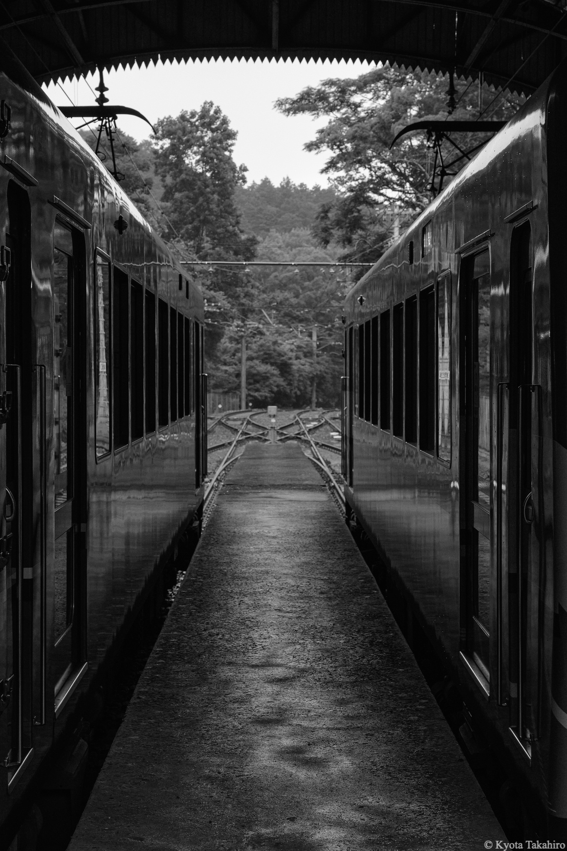 吹き抜け、八瀬駅 叡山電鉄鞍馬線撮影会 JEUGIAカルチャーセンター 『鉄道風景写真講座』